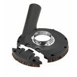 Bosch dust extraction guards for sanding, model 2 605 510 224, compatible with GWS 8, 10, 11, and 14 angle grinders, designed to minimize dust during sanding operations.