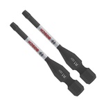 Bosch ITDSQ2202 2-piece set of 2-inch driven impact square #2 insert bits, designed for reliable performance in impact driving applications.