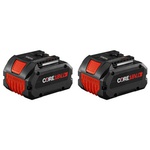 Bosch GBA18V80-2PK 18V CORE18V® lithium-ion 8 Ah high power battery, available in a 2-pack, designed for enhanced performance and extended run time in Bosch tools.